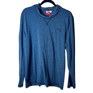 PUMA Lifestyle Hooded Long Sleeve T Shirt Thin Sweatshirt Size Large